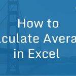 Average-function-in-excel