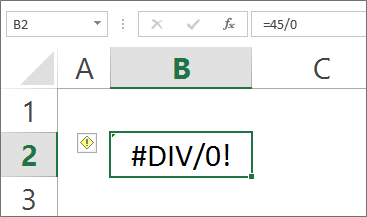 Formula Error - Div Error