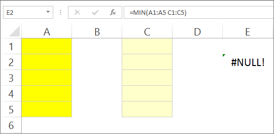 Formula Error - Null Error