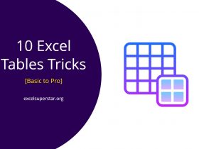 Top 10 Excel Tables tricks