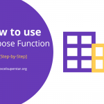 Transpose_function_Excel_Course_in_hindi